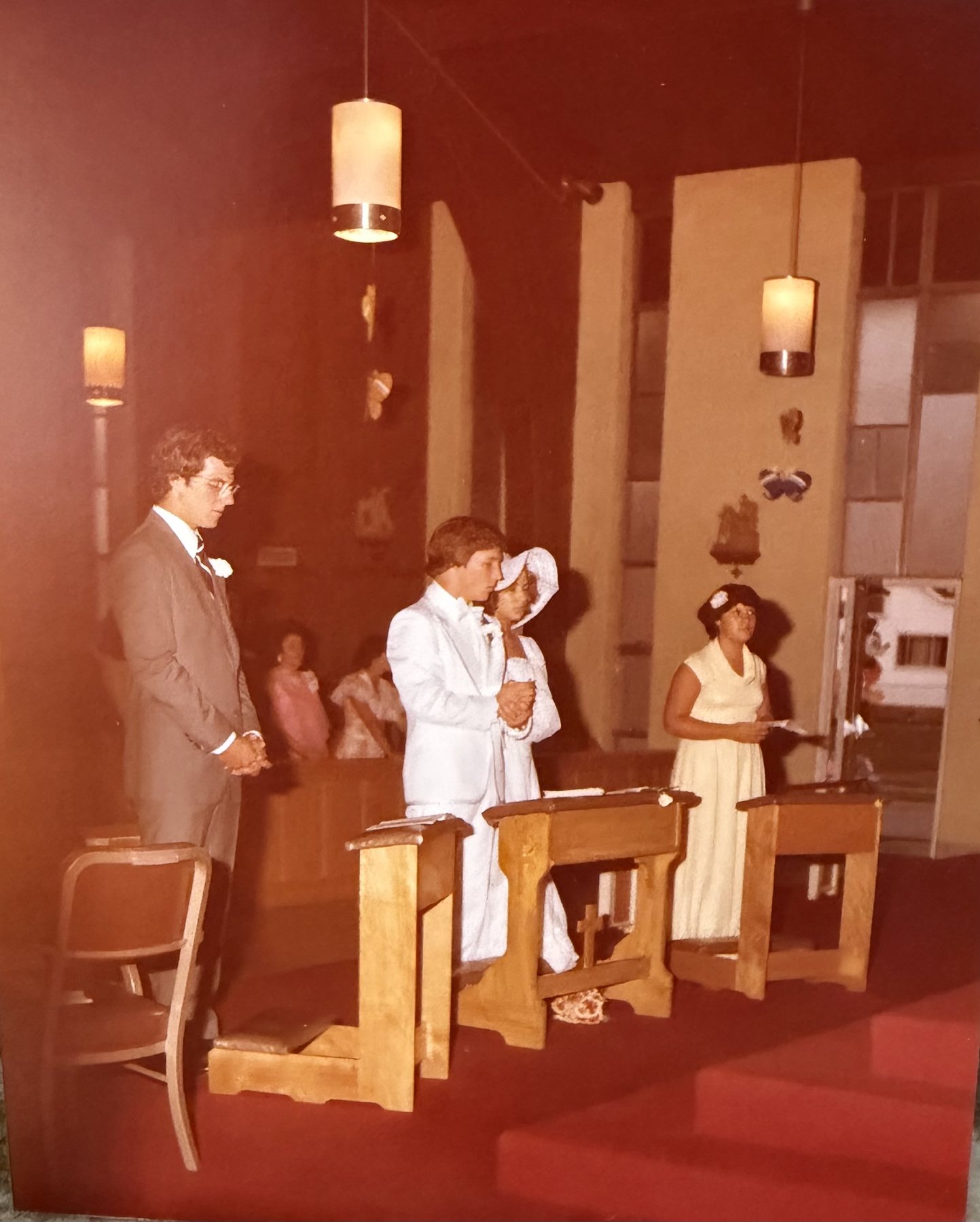 Linda on her wedding day