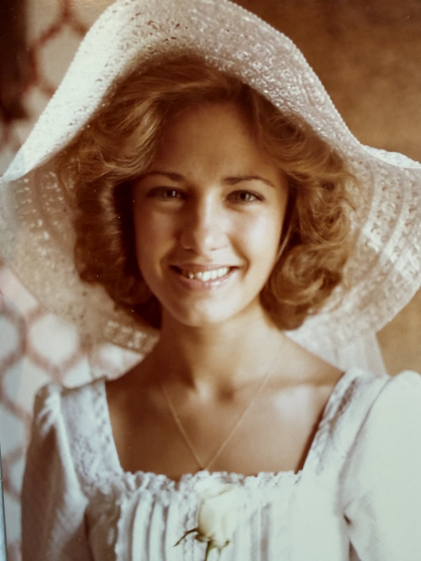 Linda on her wedding day